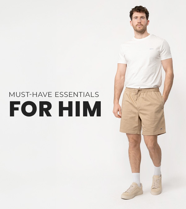Must-have essentials for him   