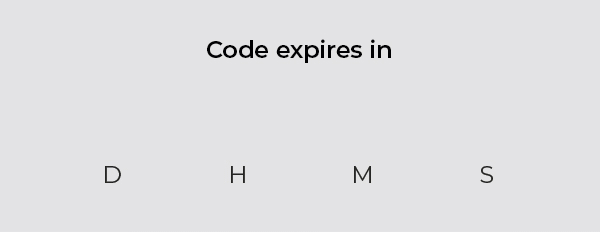 code expires soon