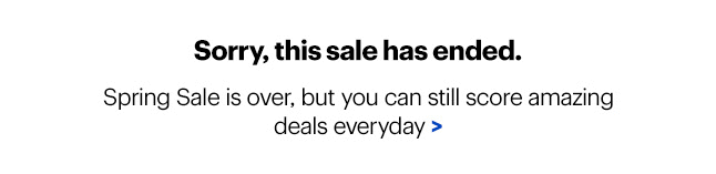 Sale ends today.