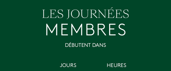 Les Journées Membres dès le 6 septembre