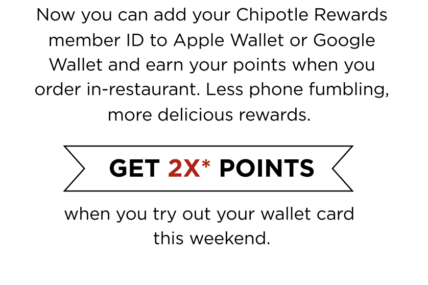 New feature unlocked 🔓 Chipotle
