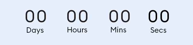 timer counting to sale end