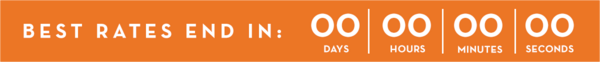 BEST RATES STARTING FROM $399. ONE WEEK COUNTDOWN.