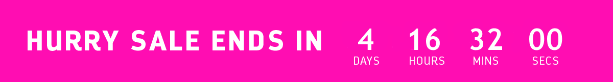 HURRY! SALE ENDS SOON