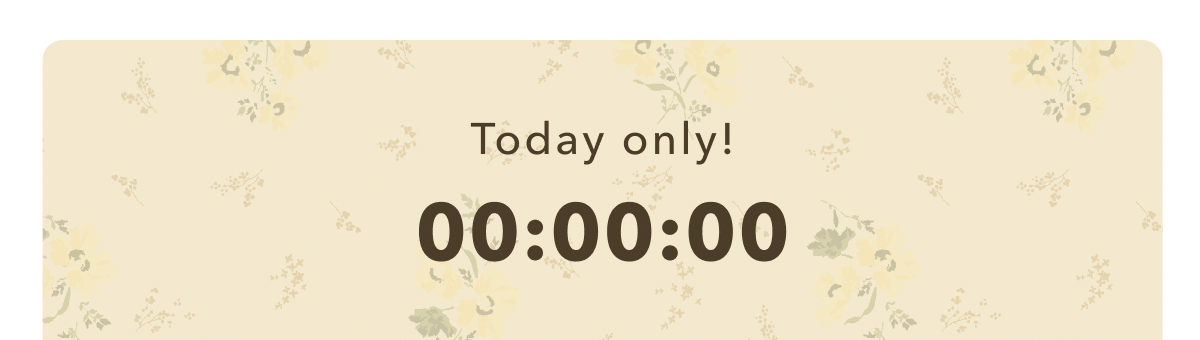Ends today!