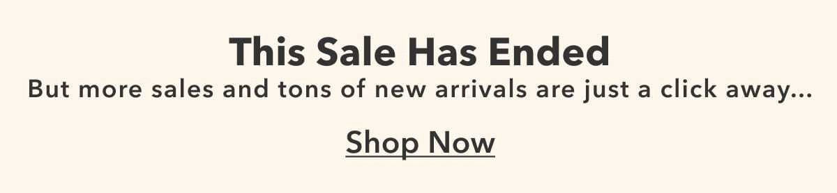 Today only! Sale ends in...