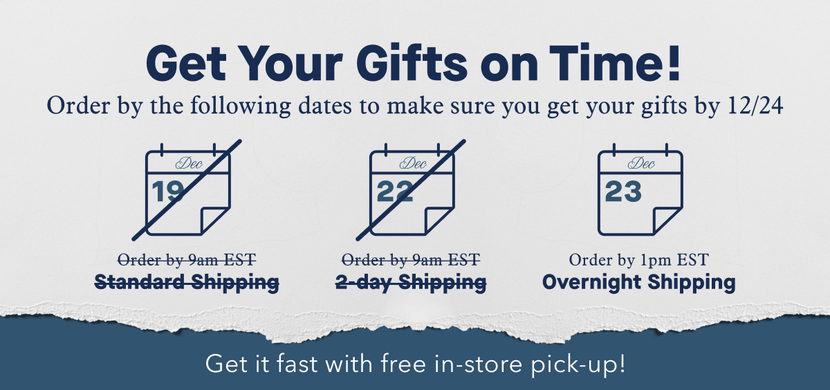 Get your gifts by 12.24!