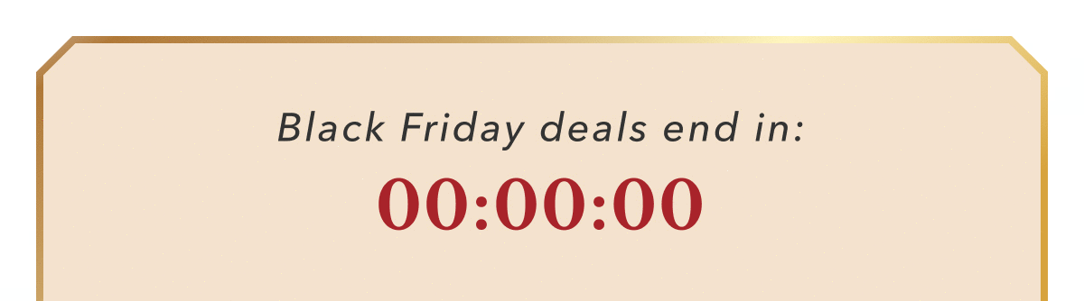 Black Friday deals end in: