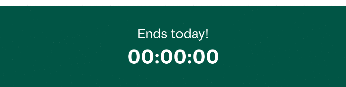 Ends today! Countdown Clock