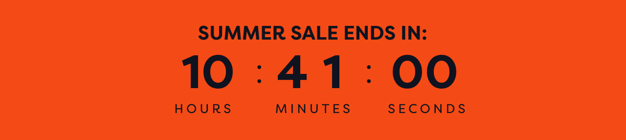 Timer counting down to the end of the Summer Sale