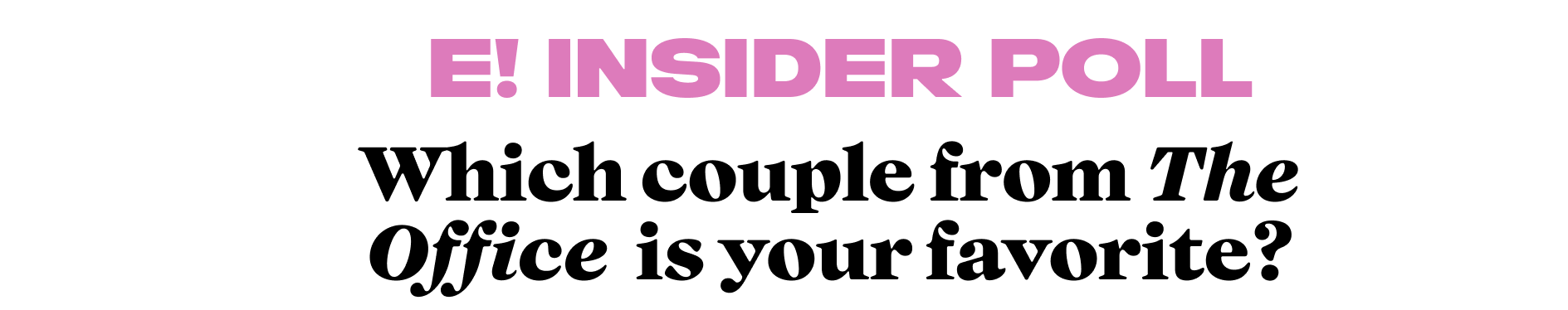 Which The Office couple is your favorite?