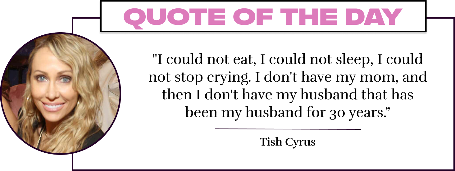 "I could not eat, I could not sleep, I could not stop crying. I don't have my mom, and then I don't have my husband that has been my husband for 30 years.