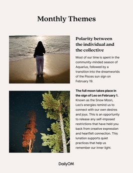 Preview of what the monthly moon guide pages are like