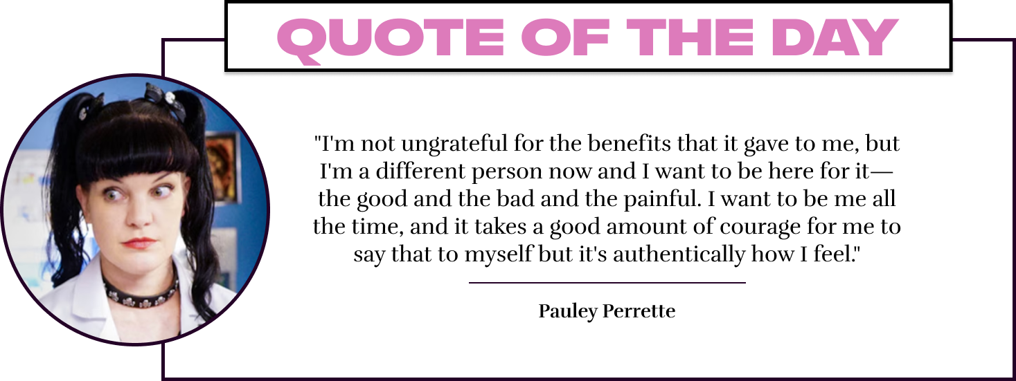 "I'm not ungrateful for the benefits that it gave to me, but I'm a different person now and I want to be here for it—the good and the bad and the painful. I want to be me all the time, and it takes a good amount of courage for me to say that to myself but