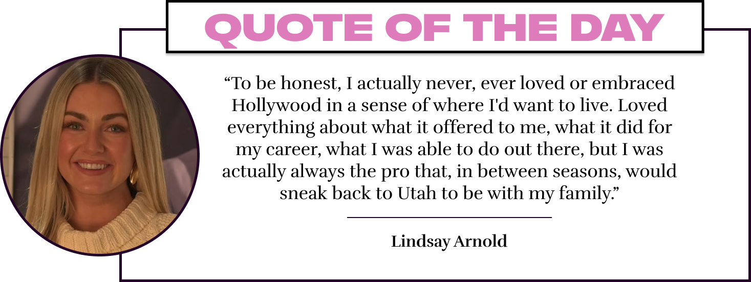 “To be honest, I actually never, ever loved or embraced Hollywood in a sense of where I'd want to live. Loved everything about what it offered to me, what it did for my career, what I was able to do out there, but I was actually always the pro that, in be