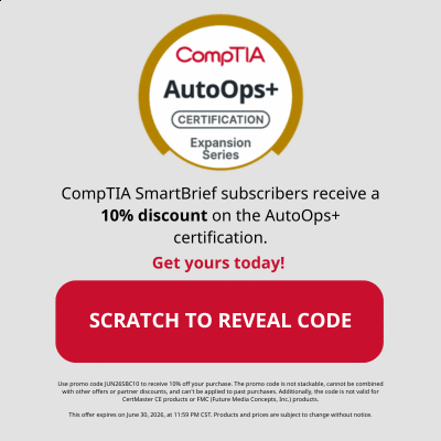 CompTIA SmartBrief AutoOps+ Discount Code