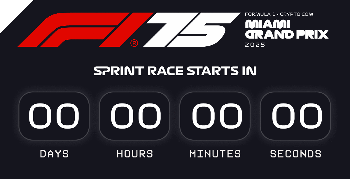 Lights out for the Sprint in Miami at 17:00hrs GMT on Saturday 3rd May