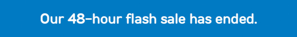 Flash sales ends in