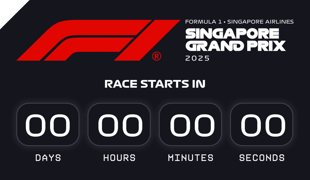 Light out in Singapore at 13:00hrs BST on the 5th October