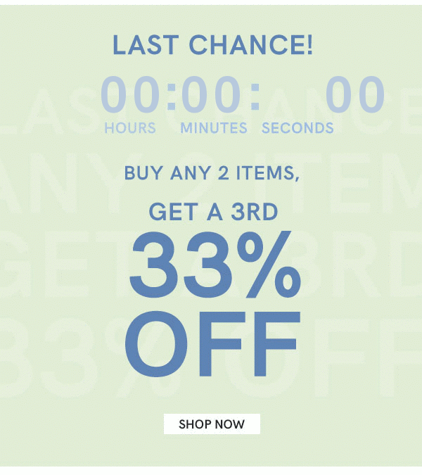 Last chance! Hurry before this ends.