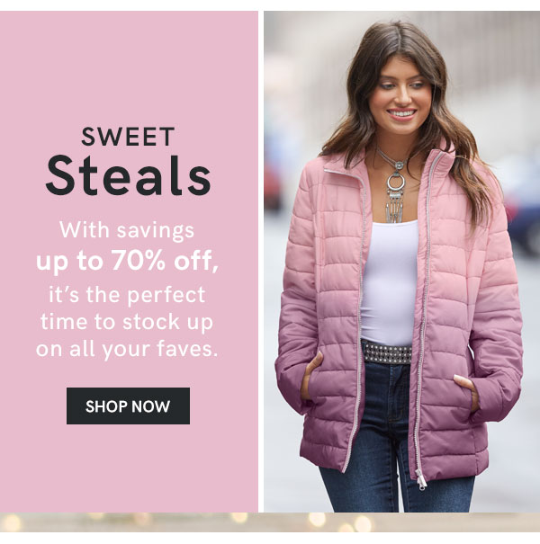 Sweet Steals: With savings up to 70% off, it's the perfect time to stock up on all you faves!