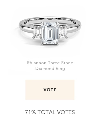  Rhiannon Three Stone Diamond Ring VOTE 70% TOTAL VOTES 