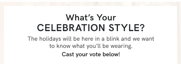 What's Your Celebration Style?
